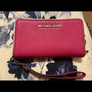 Pink Michael Kors Wallet wristlet